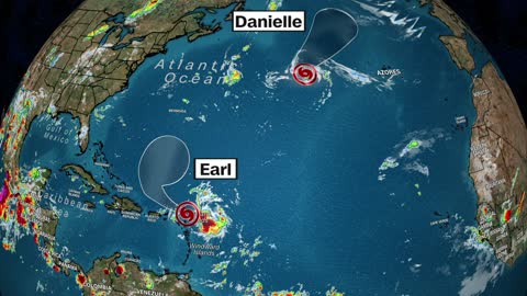 5th tropical storm forms, Hurricane Danielle weakens