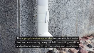 What is the Standard Downspout Size on a Residential Home?