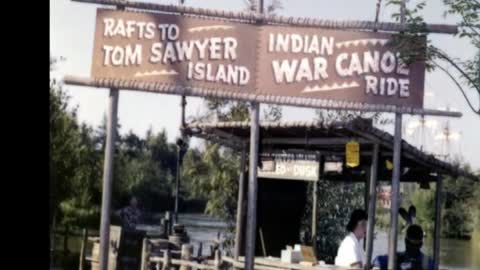 Rafts To Tom Sawyer Island--Disneyland History--1950's--TMS-529