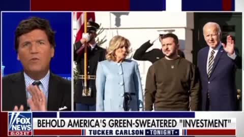 Tucker Carlson's Monologue Calling Out The America Last Swamp Clapping Like Seals For Zelensky