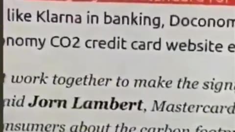 Mastercard now has some CO2 monotoring emissions on their card which is absolute rubbish