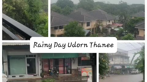 Rainy Day Lovely in Udon Thani Issan North East Thailand on Coffee Chill TV #shorts