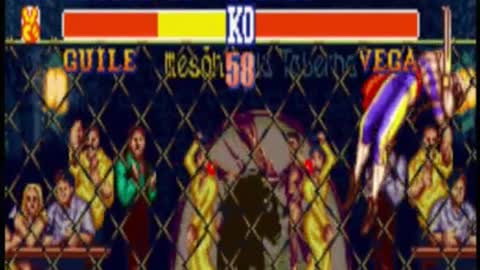 Zerando Street Fighter 2 The world Warrior, Guile Vs Vega
