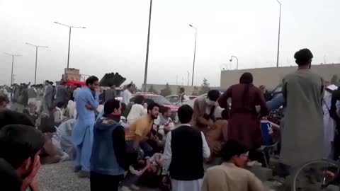Gunfire near Kabul airport as people try to flee