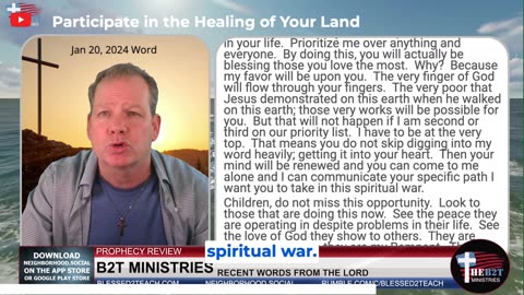 Participate in the Healing of Your Land