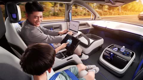 Baidu unveils self-driving taxi without steering wheel