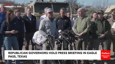 BREAKING NEWS: Texas Gov. Greg Abbott & More GOP Governors Blasts Biden Border Policy In Eagle Pass