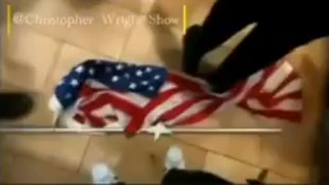 NYPD did this to the American flag! Disgusting