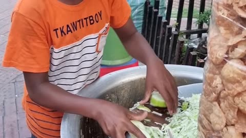 8 years old kid selling panipuri I street foods # shorts