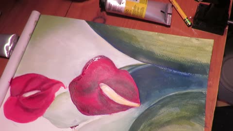 Art Project #6, Georgia O'Keeffe Anthurium, Part 6