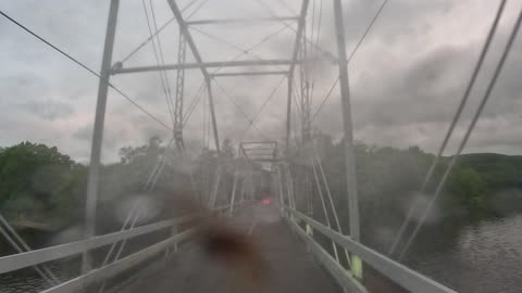 4K Driving Thru Around @ On Dingmans Ferry Bridge New Jersey NJ to Pennsylvania PA Daytime ASMR