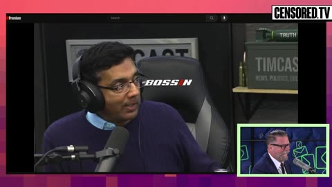 Dinesh says "TOAD" on Timcast IRL