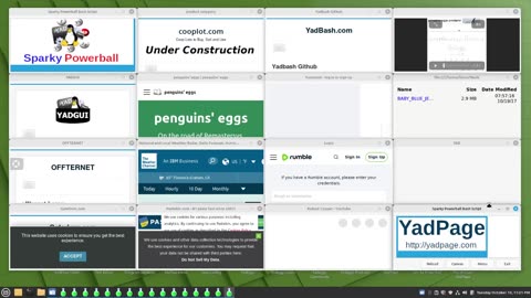 Yadpage - bringing web to the desktop. Beta development. Just an example of the power of Yadbash.