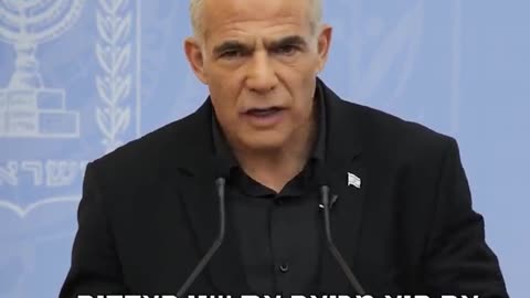 Israel's PM Lapid on the press and Hamas logic loop