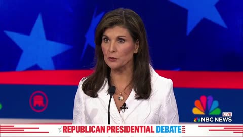 Presidential Candidate @NikkiHaley in the primary debate a few moments ago: