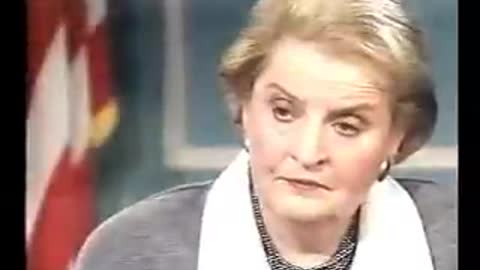 Late Criminal Madeleine Albright on dead children: We think the price is worth it