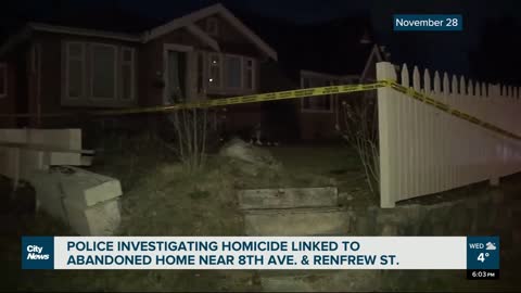 Vancouver police investigate homicide tied to abandoned home