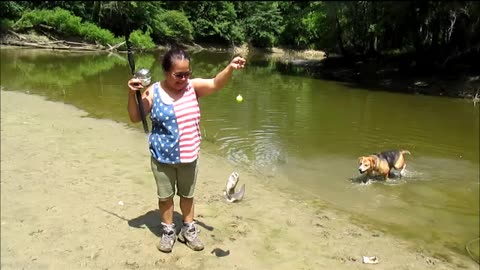Jenny Lands Catfish with Bobbi's Help