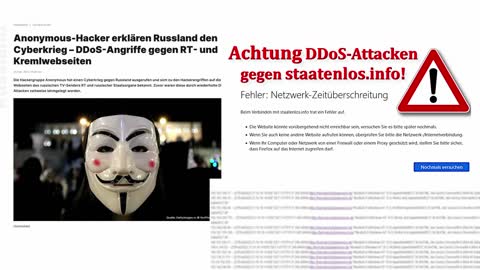 Us-Brd-Anonymous-Hacker Im Cyberkrieg Gegen Staatenlos.Info Rt- Und Kreml-Webseiten