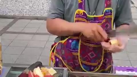 Amazing Apple Cutting Skills _ Thai Street Food _15วัน15Shorts-aDAKcpA1XRE