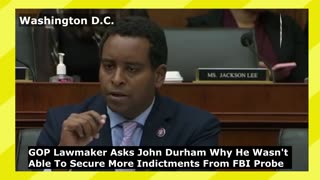 GOP Lawmaker Bentz questioned Durham about his report on the FBI | Capitol Hill | Washington D.C.