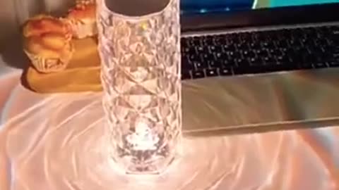 Rose Light And Shadow Projector LED Night Light Diamond Crystal Atmosphere Lamp USB Touch Control
