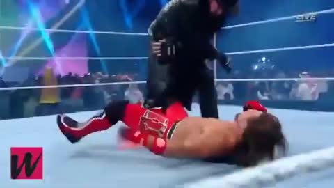 Chokeslam AJ Styles WWE Super Showdown 27th Feb