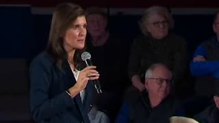 Nikki Haley gets told "You sound like a Democrat sometimes, sorry about that.”