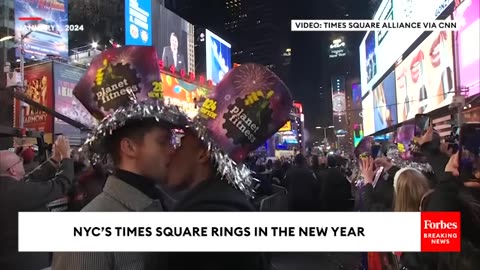 HAPPY NEW YEAR!- NYC's Times Square Rings In The New Year