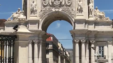 Lisbon Vlog 9 - Tour of Praça do Comércio and Arco da Rua Augusta