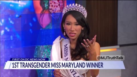 Bailey Anne, Trans, becomes First Man to be crowned in Miss Maryland USA 🤦🏻‍♂️