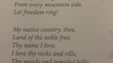 My Country ‘Tis of Thee entire song with lyrics