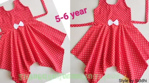 Handkerchief tail frock design