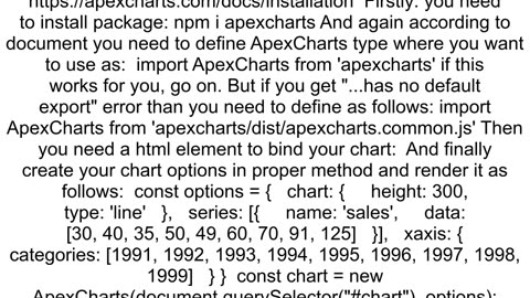 How to use apexchart in Angular 7