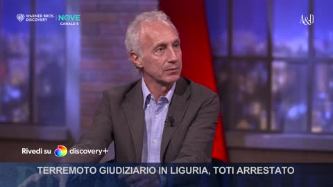 Travaglio in tv sul caso del governatore della Regione Liguria Toti arrestato per corruzione,tangenti e favori ai prenditori di MERDALIA DOVE TUTTI I POLITICI SONO SCHIAVI,MERDALIA💩UN PAESE DI MERDA DI POLITICI CORROTTI E UN POPOLO D'IDIOTI