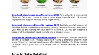 BetaBeat Blood Sugar Support @ https://www.startbetabeat.online