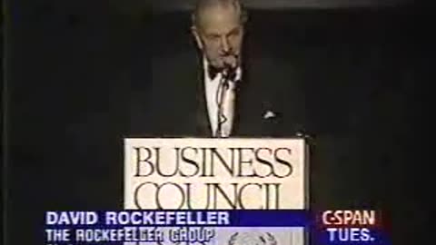 David Rockefeller fala na ONU sobre controle populacional