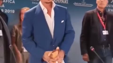 Johnny Depp's softest slap ever