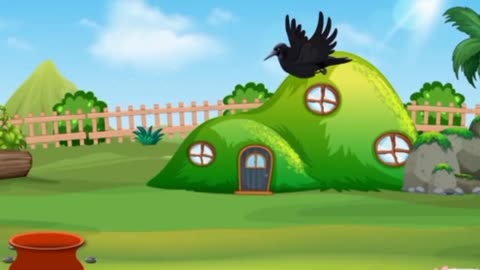 Thirsty crow story for kids in English