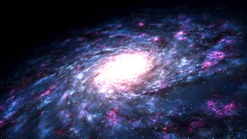 Digital Animation of a Spinning Galaxy