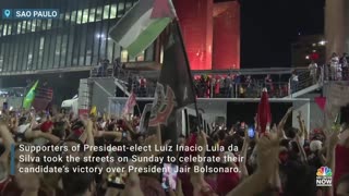 Supporters Of Brazil’s President-Elect Lula da Silva Celebrate Victory Over Bolsonaro