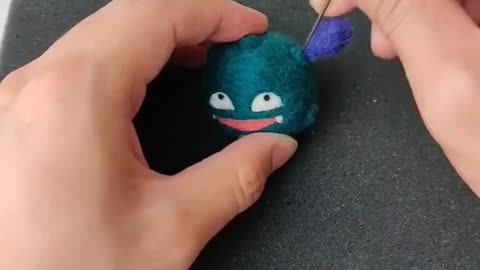 Shiny Koffing Pokemon Satisfying Needlefelt Art 💨