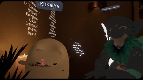 vr chat cute cat draws on me