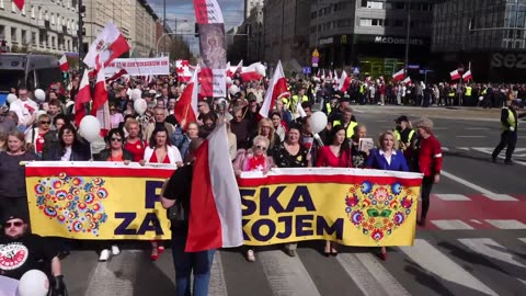 „Polska za pokojem” – wielki wiec w centrum Warszawy