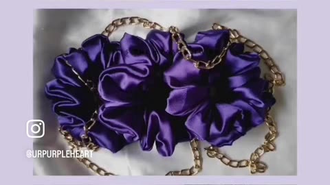 Purple Heart Scrunchies