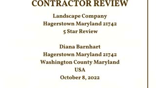 Landscape Company Hagerstown Maryland 5 Star Video Review