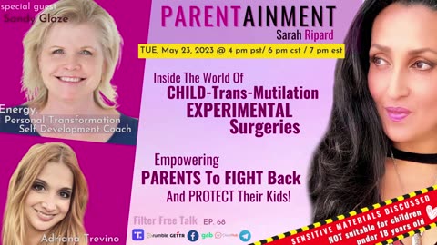 𝟓.𝟐𝟑.𝟐𝟑 EP. 68 PARENTAINMENT | CHILD-Trans-Mutilation EXPERIMENTAL SURGERIES. PARENTS PROTECT KIDS