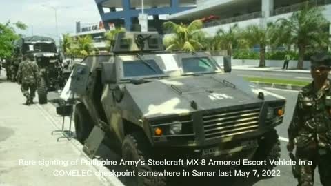 Rare sighting of Philippine Army's Steelcraft MX-8 Armored Escort Vehicle