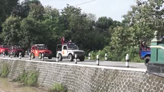 HUNDREDS OF SUZUKI JIMNY KATANA CONVOY