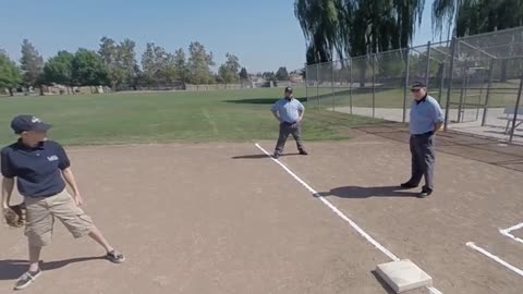 Base Umpire; Pause, Read, React, Angle over Distance